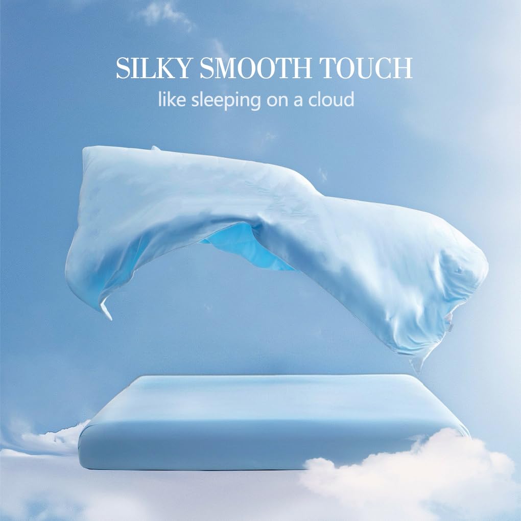 Cooling Blanket Comforter King Size Bed, Blue and Gray