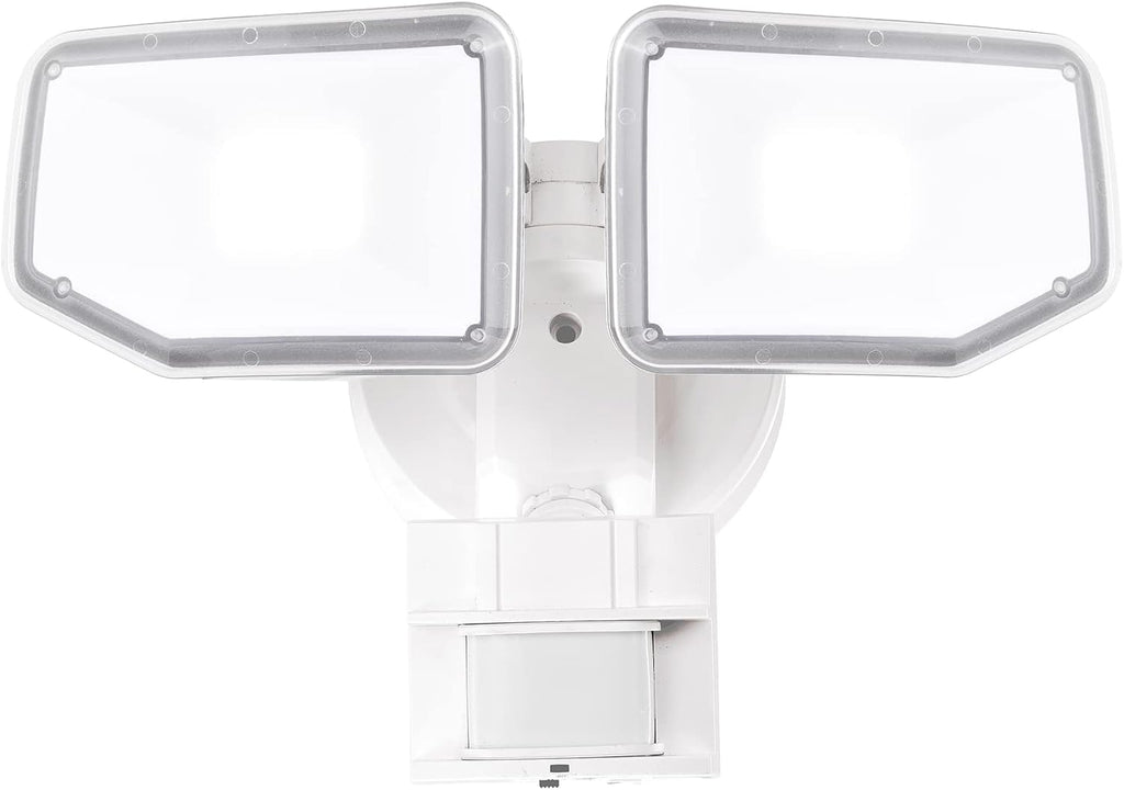 40W LED Security Lights Motion Sensor Light Outdoor, 180 Degree, 4000 LM, 5000 K, ETL Water Resistant, Clear 2 Head
