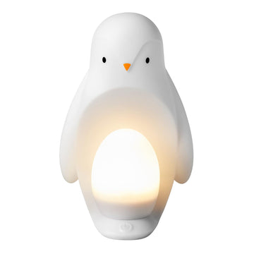 Penguin 2 in 1 Portable Nursery Night Light, White