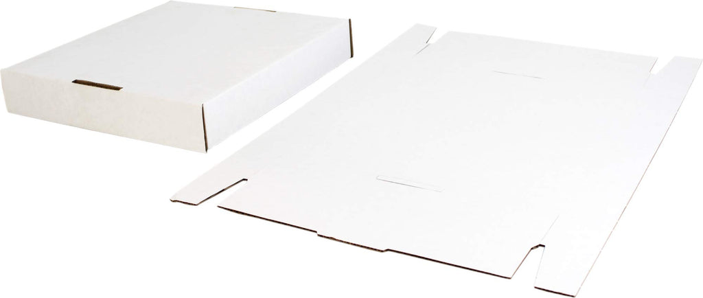 Durable Set of 5 12 inch Vinyl Record Storage Boxes - Heavy-Duty Cardboard Construction with Removable Lid - Holds Up