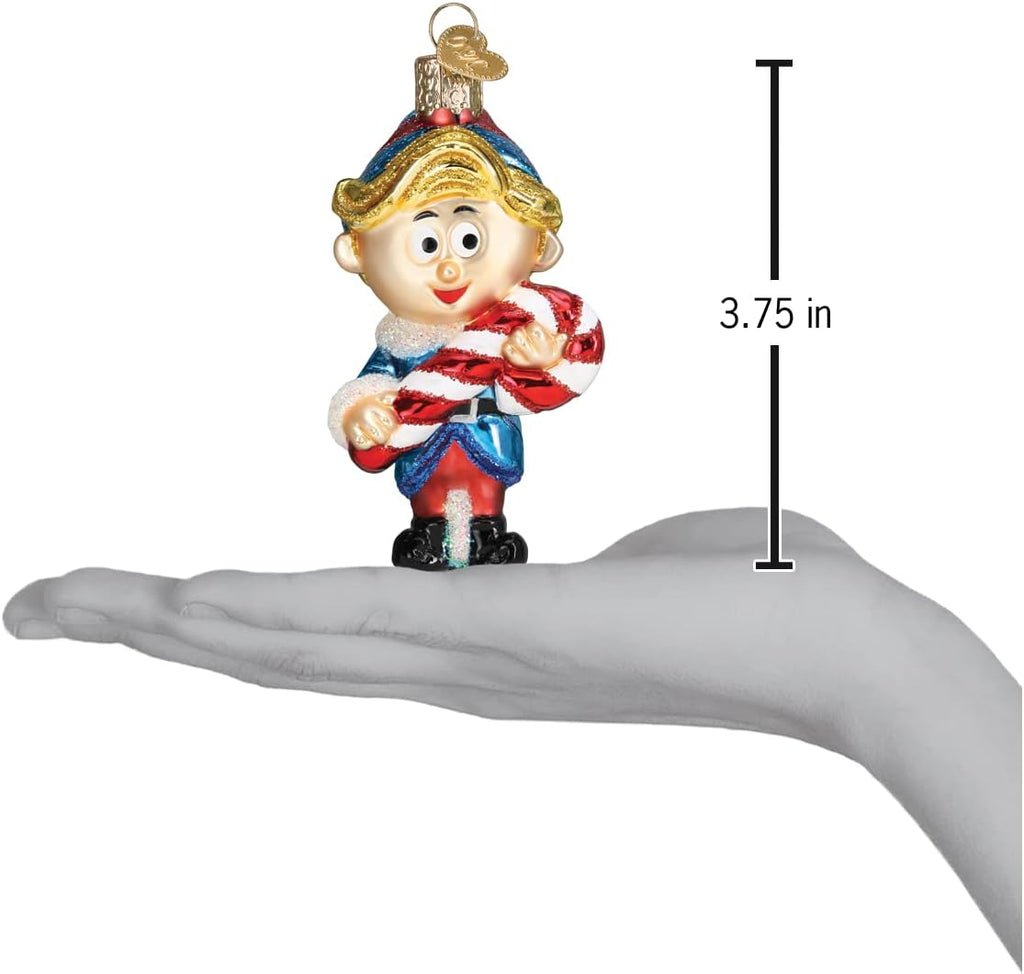 Hermey The Elf Glass Blown Ornament, Handcrafted Holiday Decoration, Rudolph Collection - Set of 15