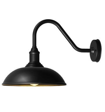 15" Large Outdoor Gooseneck Barn Light, Farmhouse Wall Fixture
