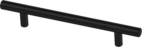 (10-Pack) - Matte Black Cabinet Handles, 5-1/16 Inch Hole Center, Modern Pulls for Drawers, Kitchen Cabinet Door
