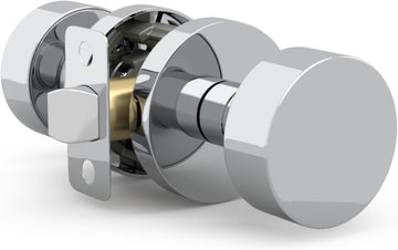 Buena Passage Door Knob Chrome (1-Pack) - Hallway No Lock