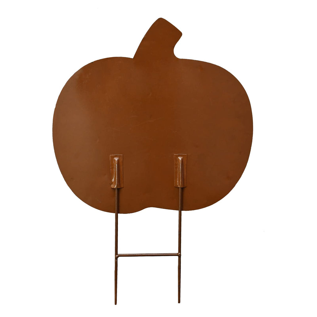 Pumpkin Garden Stake Metal Yard Sign Fall Decor Decorative Pumpkin Yard Art