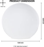 10 Inch Ball Table Lamp with Glass Shade, Ball Light Bookshelf Lamp and Bedroom Bookshelf Reading Decoration