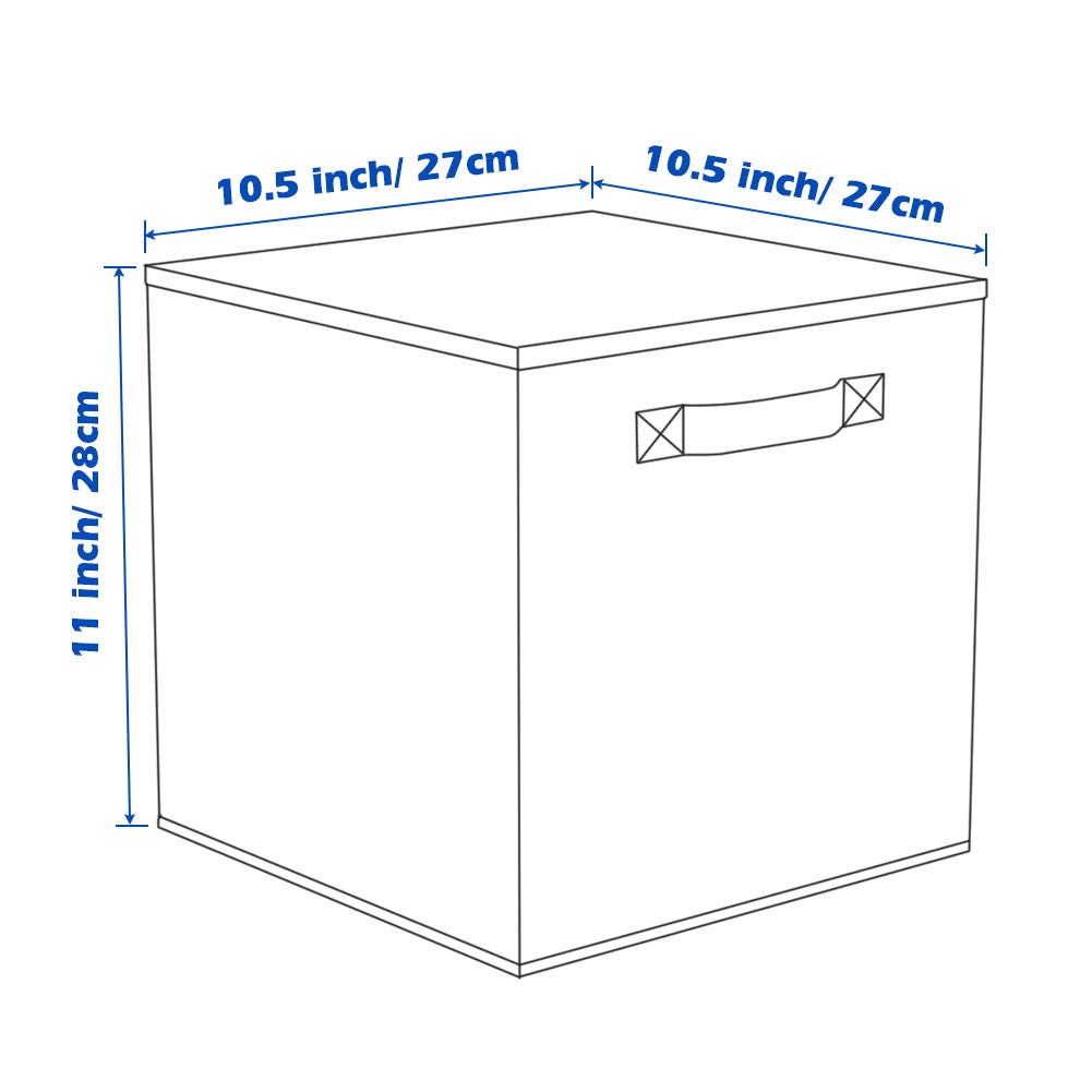 Storage Bins, Foldable Fabric Storage Cubes And Cloth Storage