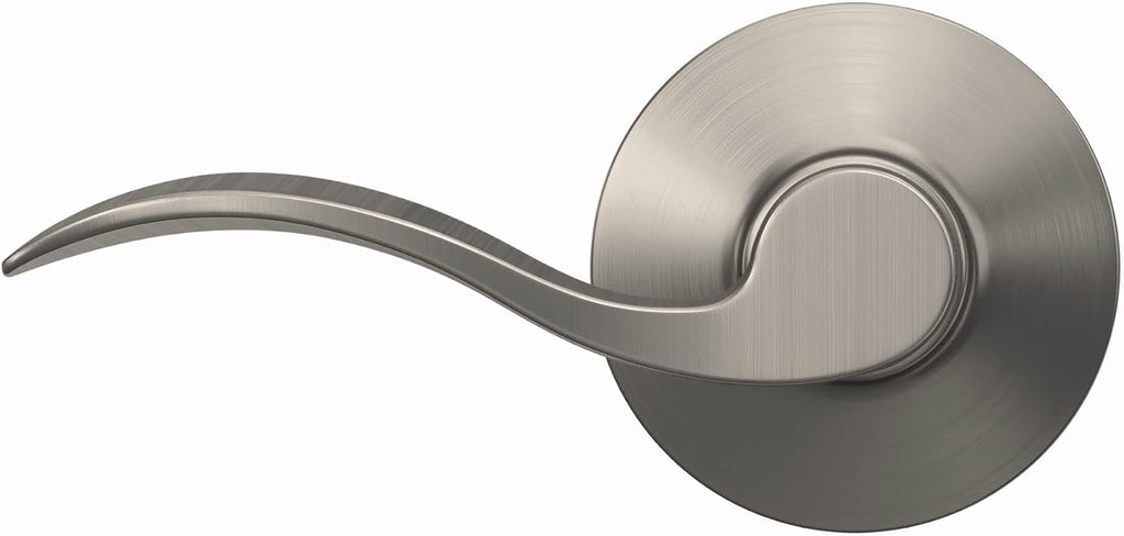 F10 V ACC 619 Accent Door Lever Hall & Closet Passage Lock, (Pack of 1), Satin Nickel