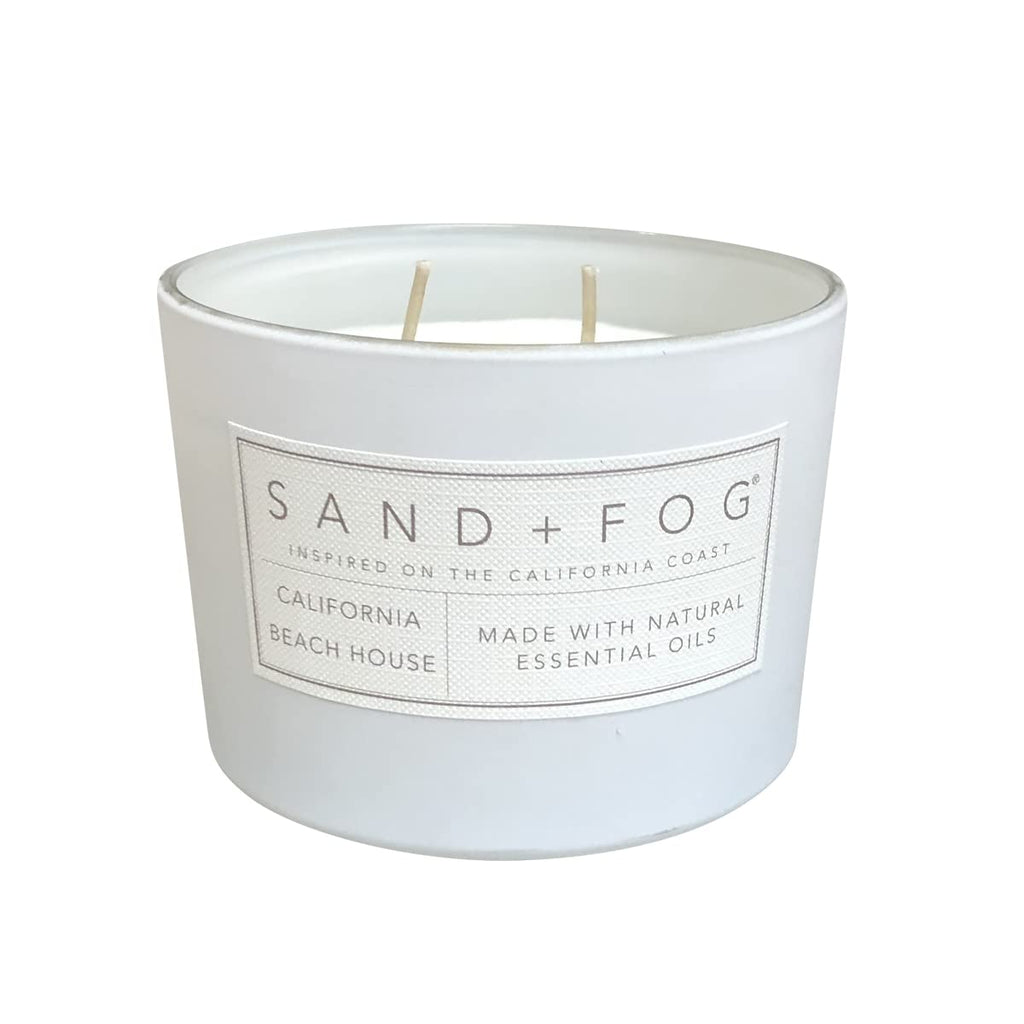 Scented Candle - California Beach House - Additional Scents and Sizes - 100% Cotton Lead-Free Wick - Luxury Air