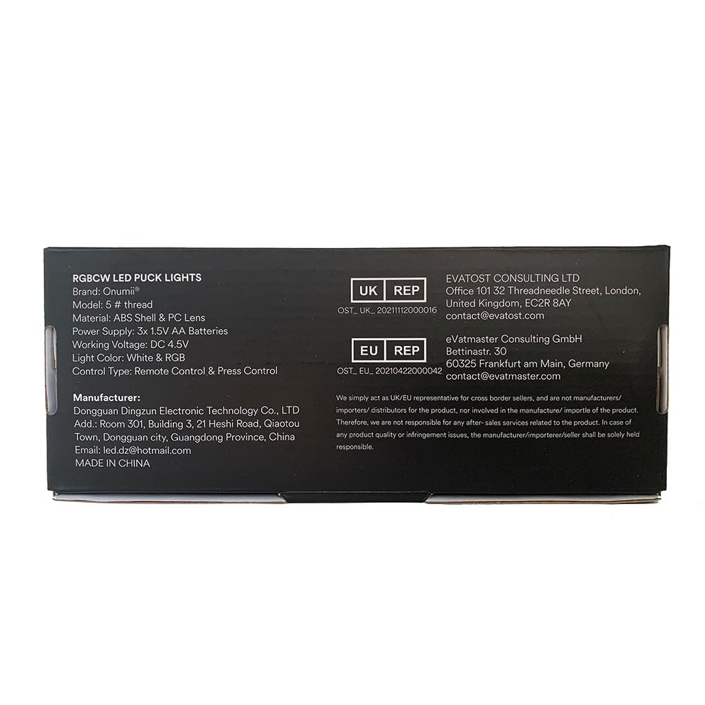 LED Puck Lights with Remote Battery Operated Under Cabinet Lighting Wireless Stick on Lights Color Changing Timer Tap