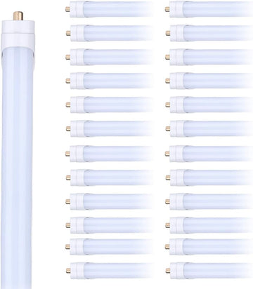 8FT LED Tube Light, T8 8FT LED Bulbs 45W 6000K Cool White FA8 Base, Fluorescent Light Bulbs Replacement, Frosted
