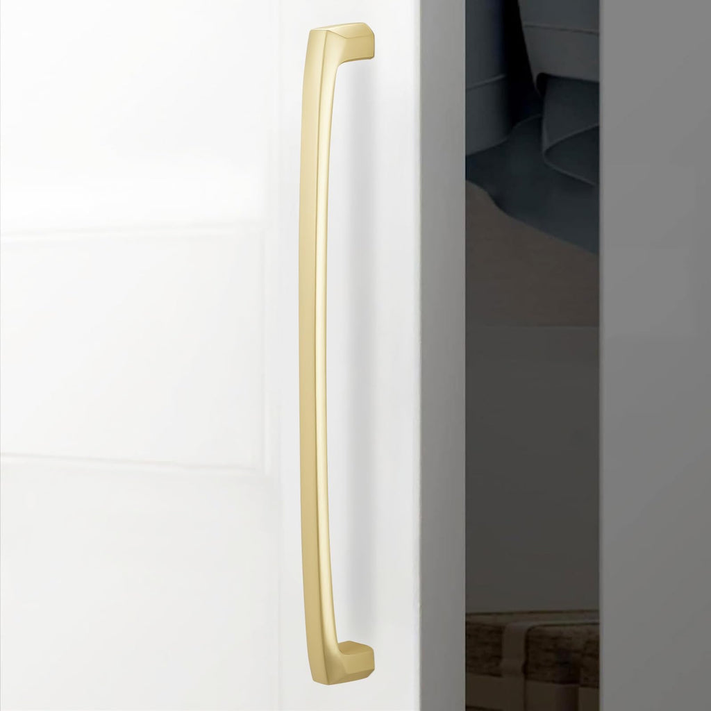 6 Pack 10 Inch Brushed Brass Kitchen Cabinet Handles