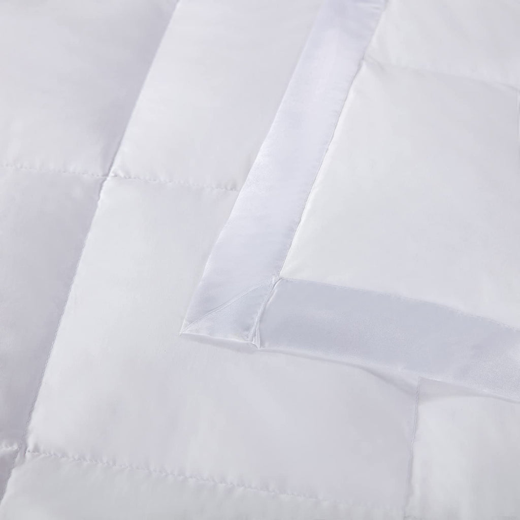 Lightweight Down Feather Fibers Blanket, Summer Cooling Down Feather Fibers Comforter Full/Queen Size, Ultra-Soft