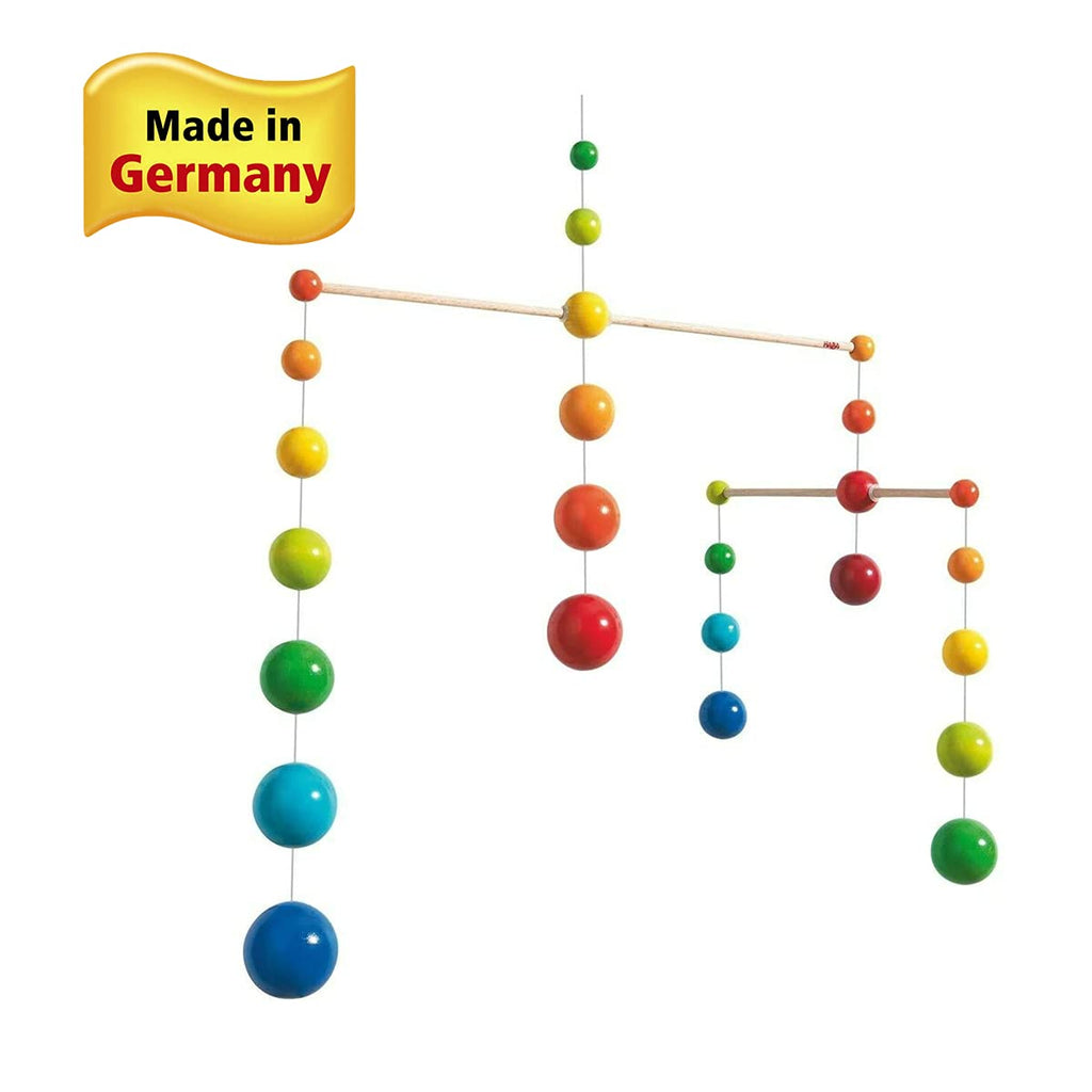 Nursery Room Wooden Mobile Rainbow Balls (Made in Germany)