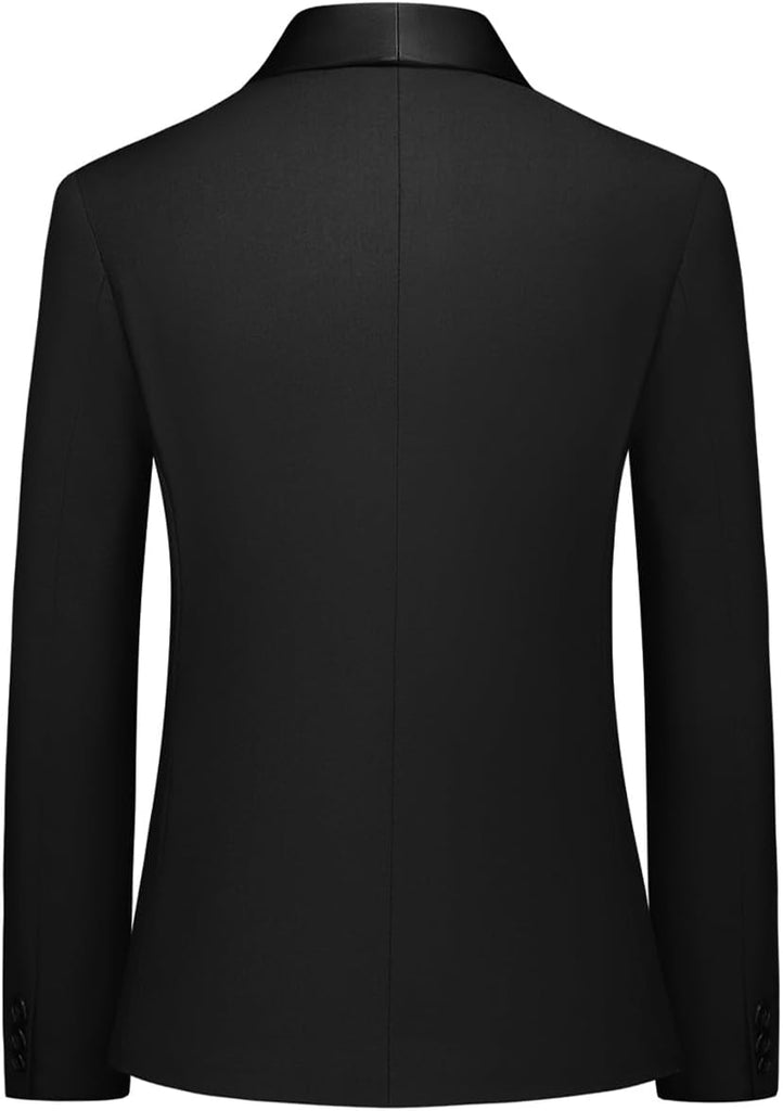Boys Suit Slim Fit Piece Formal Set Tuxedo Blazer Jacket and Pants for Kids Prom Wedding Party
