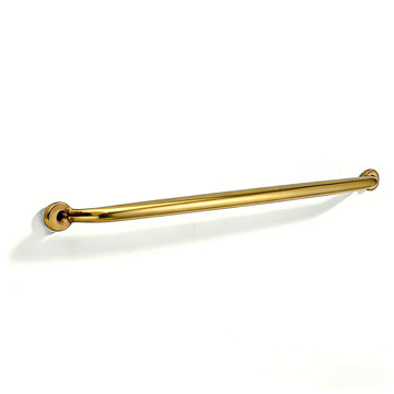 Luxury 5-Pack 100% Solid Brass Cabinet Pulls, 12" Center-to-Hole Pulls in Unlacquered Brass Finish for Drawers & Doors