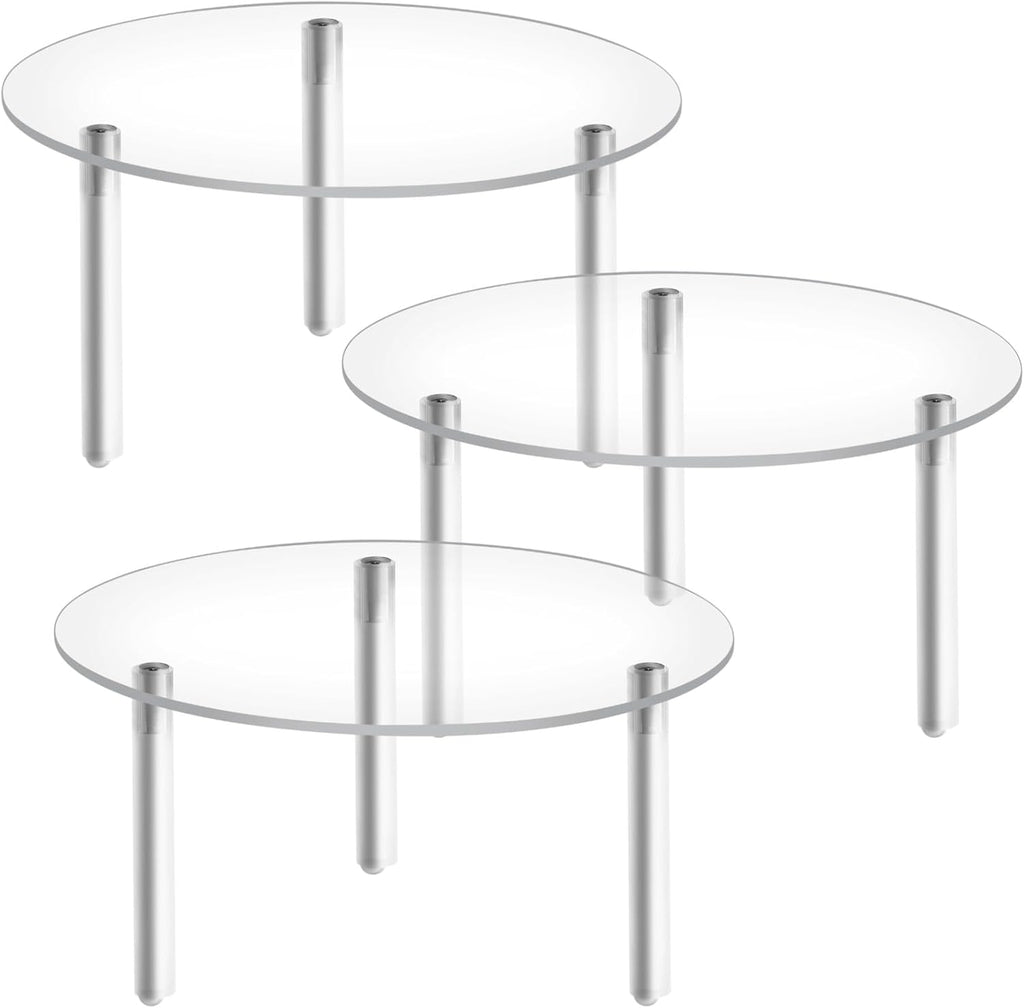 Drink Dispenser Stand, Acrylic Beverage Dispenser Stand, Fit Max 7.87 Inch Diameter of Glass Drink Dispenser - Set of 3
