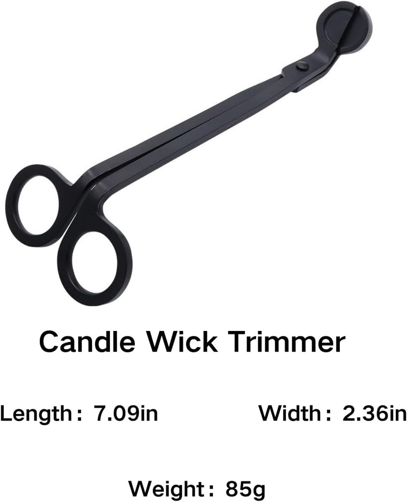 4-in-1 Candle Accessory Set - Candle Wick Trimmer, Candle Snuffer, Wick Dipper & Candle Tray