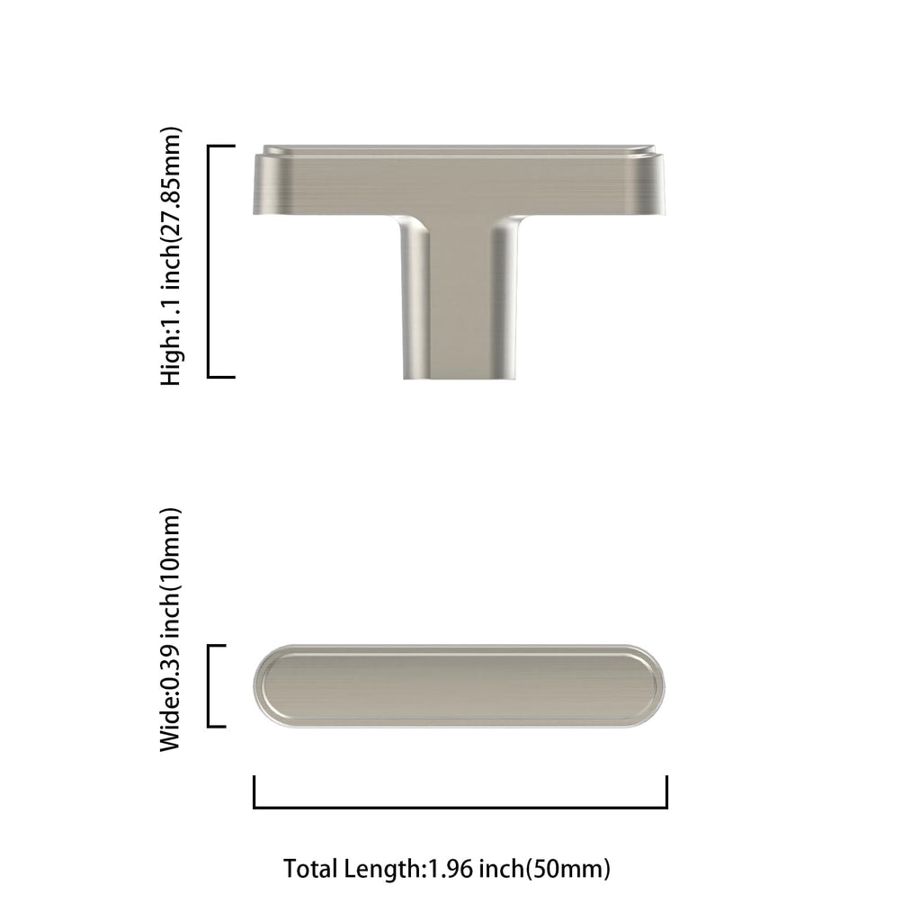 6 Pack Brushed Nickel Cabinet Pulls Heavy-Duty Solid Kitchen Cabinet Handles Satin Nickel Drawer Hardware s Cupboard