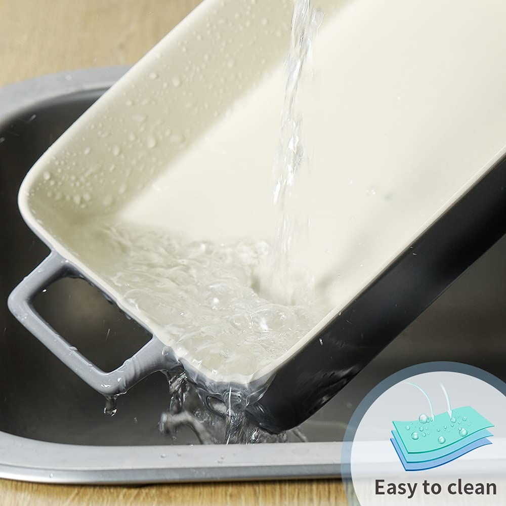 Bakeware Set, Ceramic Baking Dish, Rectangular Baking Pans for Cooking, Cake Dinner, Kitchen, Banquet and Daily Use