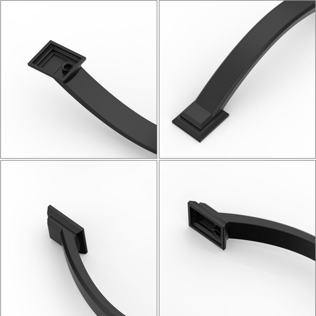 10 Pack 3.75 inch Cabinet Pulls Matte Black Cabinet Handles Drawer Pulls Cabinet Cupboard