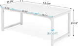 Modern Computer Desk, 63 x 31.5 inch Large Executive Office Desk Computer Table Study Writing Desk Workstation
