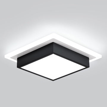 Modern LED Ceiling Light, Kitchen Ceiling Light, 6000K Cold White Flush Mount Ceiling Lamp, Square Hallway Lighting