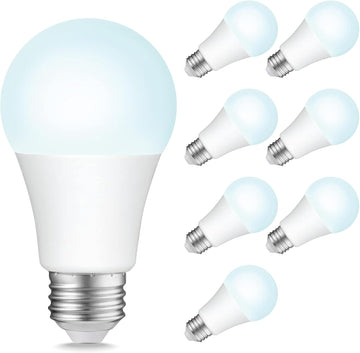 A19 LED Light Bulbs 100W Equivalent, 1500 Lumens, 5000K Daylight, Dimmable, 14W Energy Saving, CRI90+, 15,000