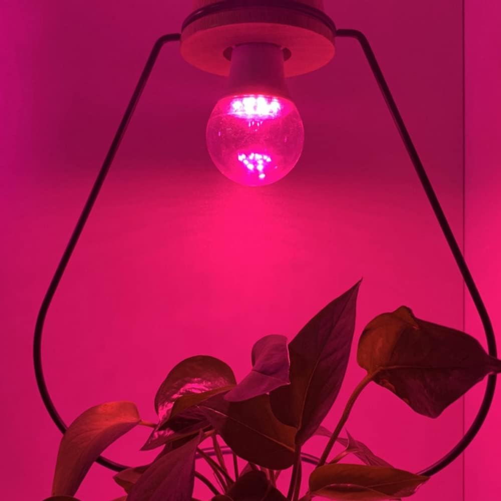 Grow Light Bulbs for Indoor Plants - Full Spectrum E26 A19 LED Lamp Bulb 12W - Balanced Spectrum 5000K with Red &