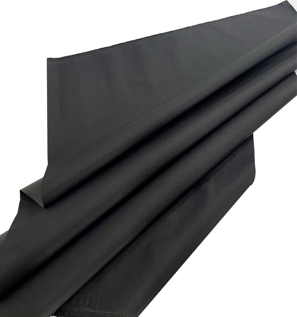 Waterproof Canvas Marine Fabric 600 Denier Indoor/Outdoor PU Backing UV Protector Black 5 Yards
