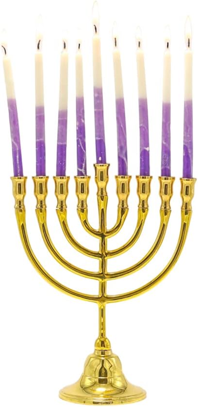 Classic Bronze Hanukkah - 8.5"x7" - Elegant Judaica Gift