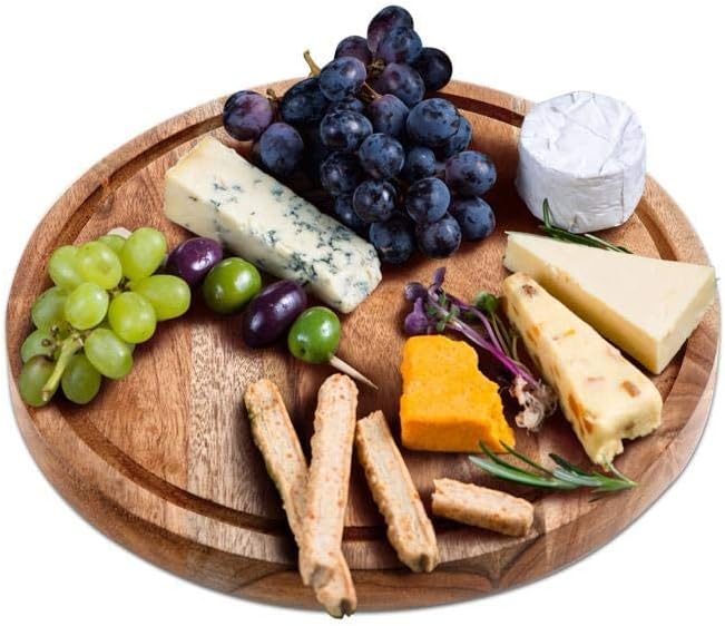 4-in-1 Cake Stand with Glass Dome, Cheese Board, Tray