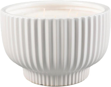 8" Ceramic Bowl Candle Bamboo 50 oz - Set of 48