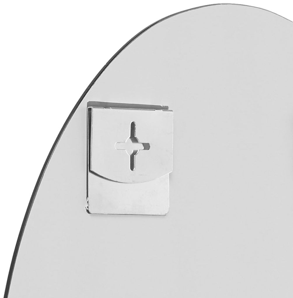22" x 30" Oval Frameless Wall Mirror