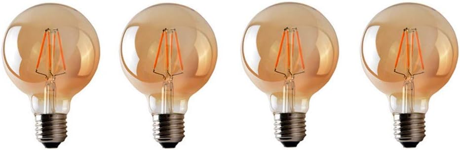 G95 LED Vintage Filament Bulb G30(G95) Dimmable Edison Style Antique LED Filament Globe Light Bulb E26/E27 4W Warm