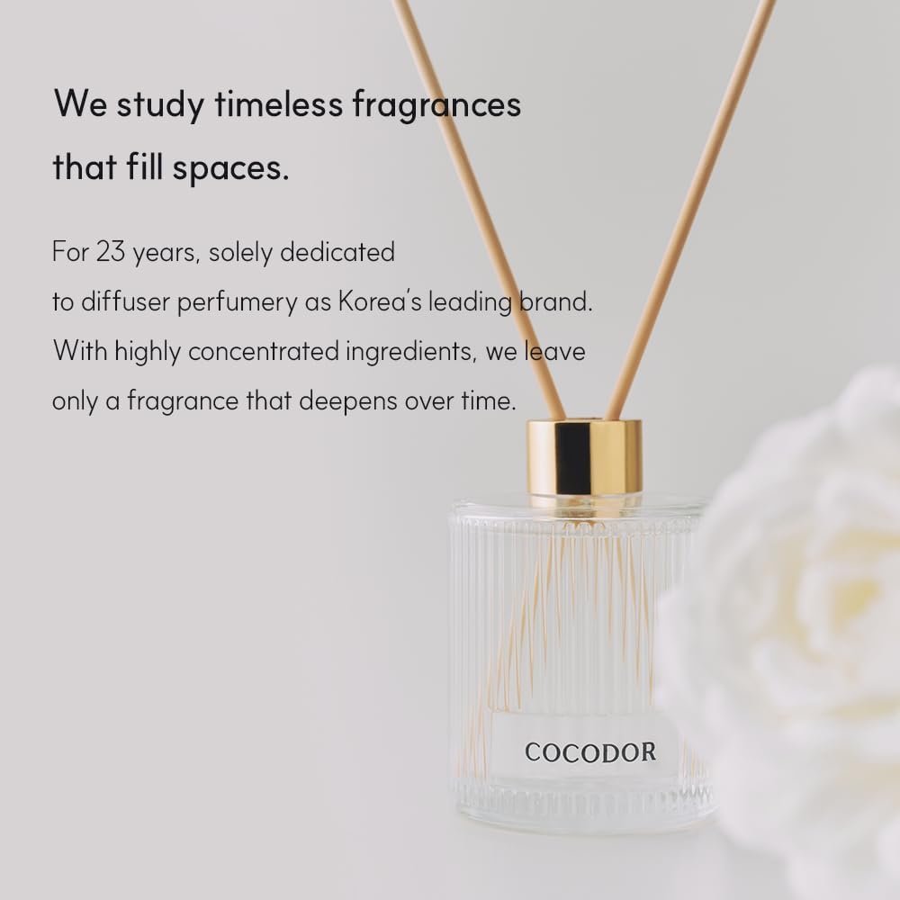 Silk Flower Reed Diffuser Set, Clean Linen, 6.7 oz, Home Décor