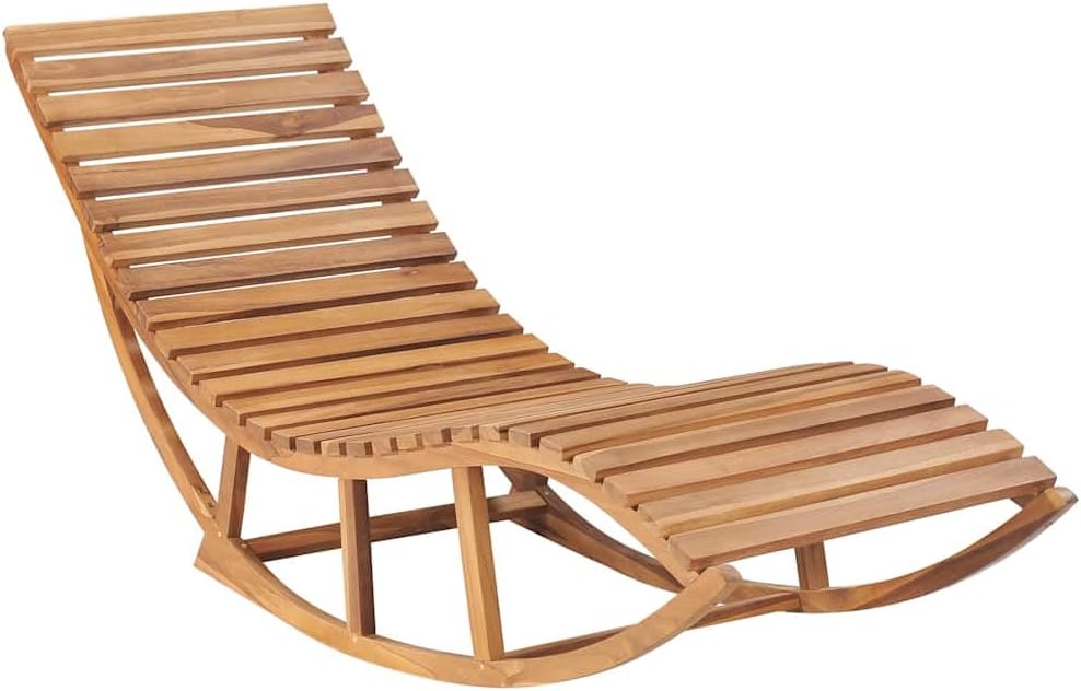 Sun Lounger Beige with Natural Fine Sanded Teak Hardwood and 100% Polyester Cushion, 4-Piece Outdoor Furniture Set