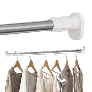Closet Rod Adjustable Closet Rod for Hanging Clothes Heavy-Duty Tension Rod