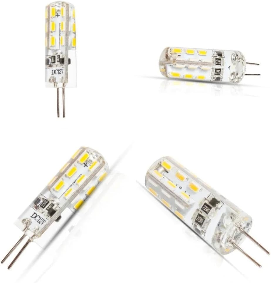 Lights LED Bulbs G4 LED Bulb Dimmable 3W Equivalent to Halogen Bulb 25W T4 JCD Type Bi-Pin G4 Base AC12V G4 Bulb Warm