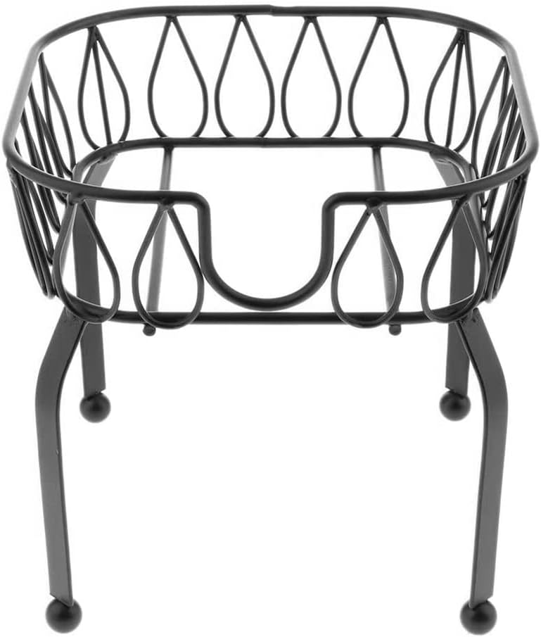 Metal Iron Drink Dispenser Stand Basket Tea Bucket Holder Stand for Pub Bar Cafe Tea Wine Beer Used S