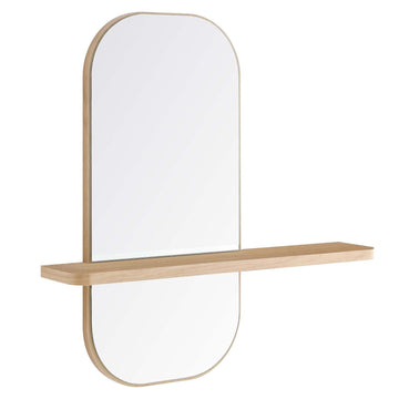 Solstice Mirror, Oak