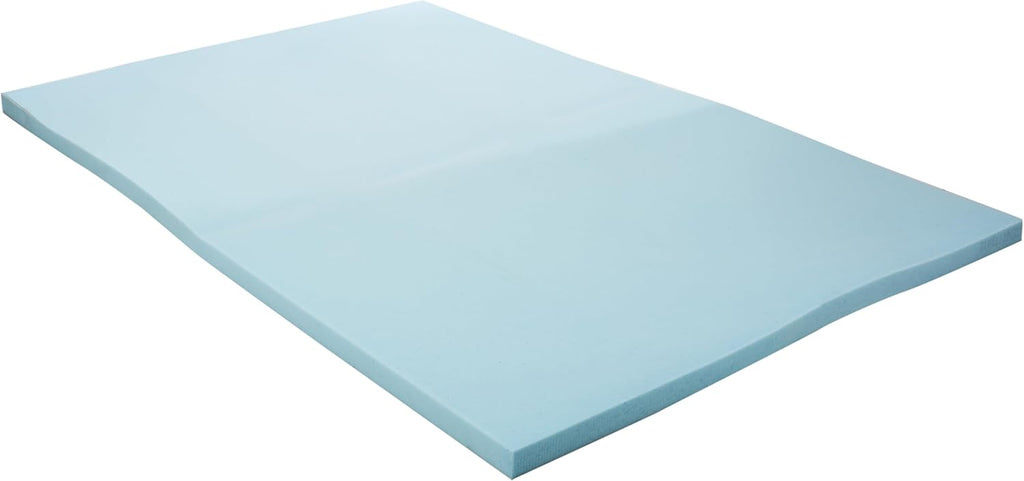 Memory Foam Mattress Topper, Full Size - 2 Inch Gel Infused Memory Foam - Plush Feel - Cooling and Pressure Relieving