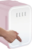 8L Mini Cooler Fridge with LED Makeup Mirror for Skincare & Cosmetic Storage Cooler & Warmer Removable Shelf Carrying
