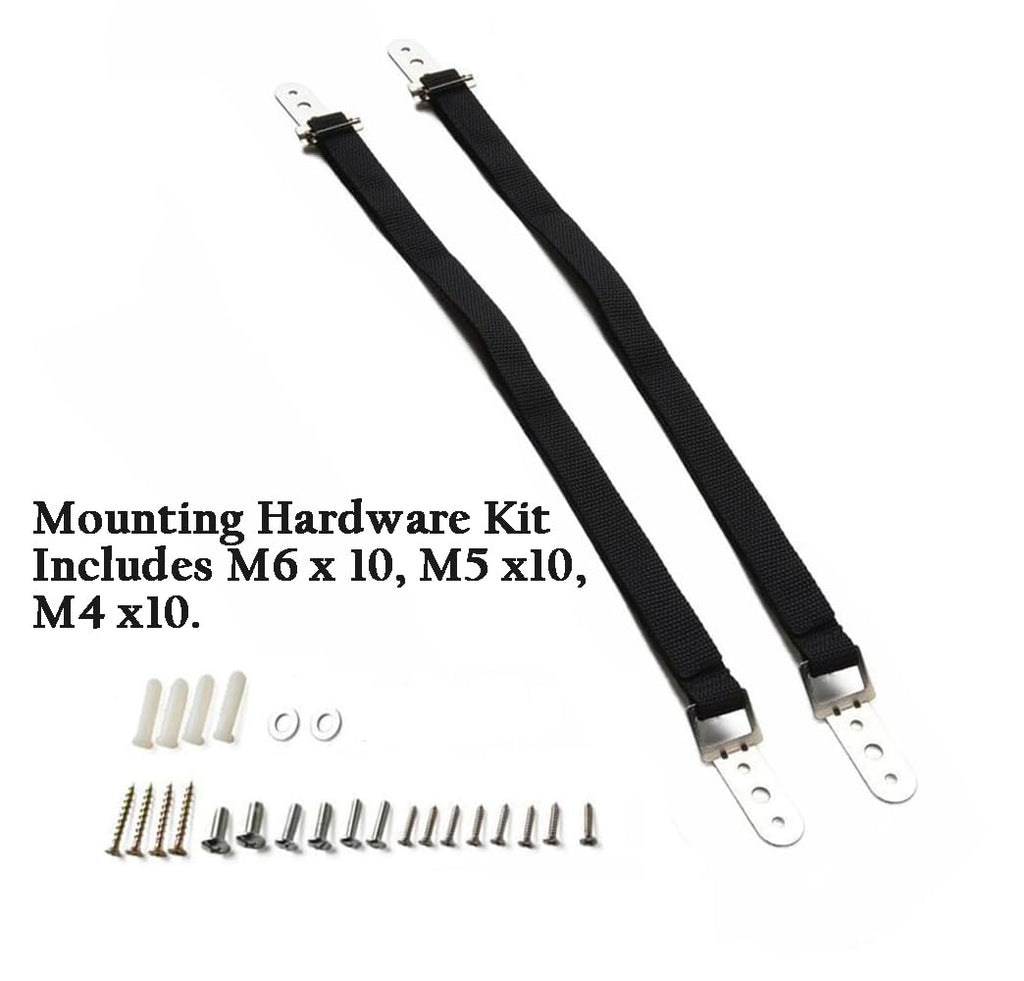 Adjustable Anti-tip TV Straps Safety for Flat Screen, Heavy Duty Dual Cable Metal Anchor for Baby Proofing & Pet