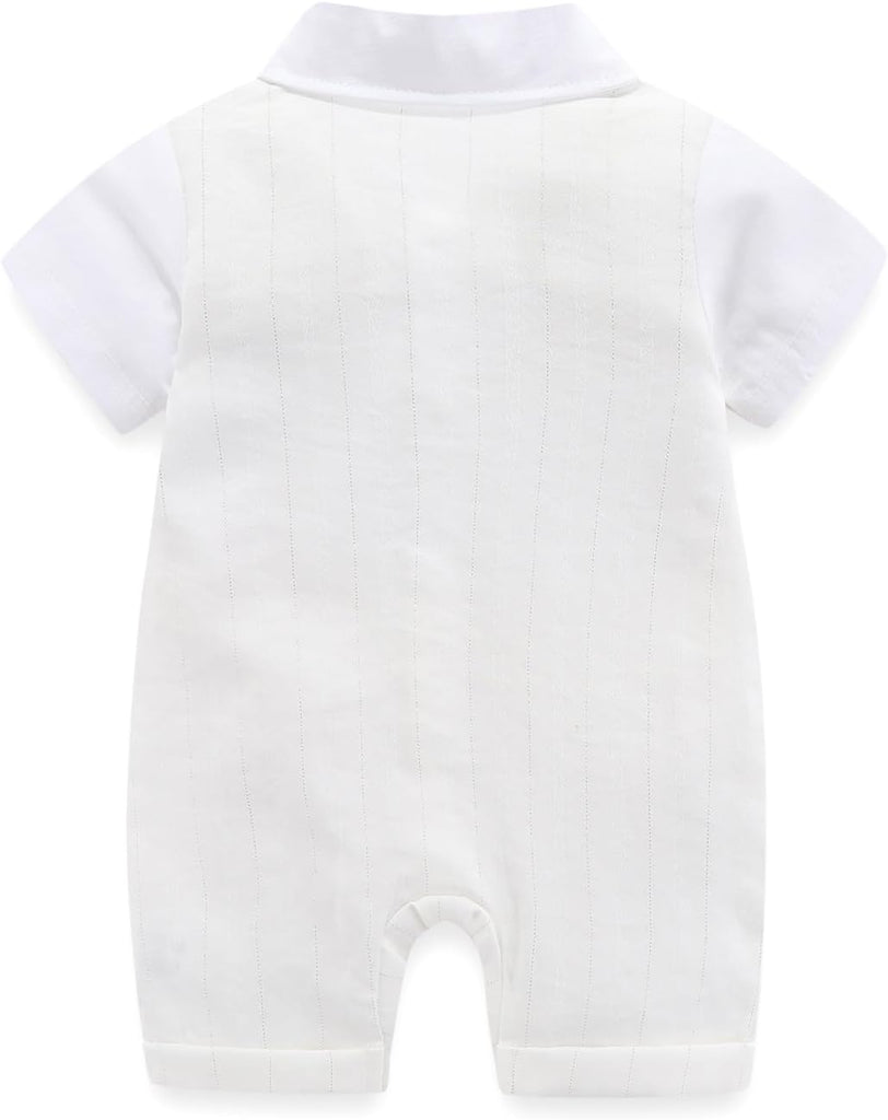 Baptism Outfit Baby Boys Christening Romper