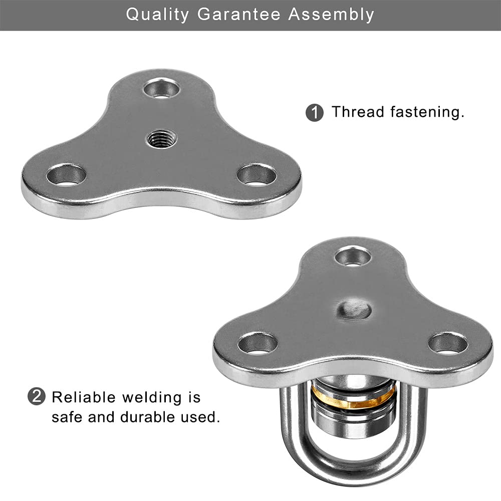 2 Pack Tire Swing Swivel Hanger with Bearing Heavy Duty Swivel