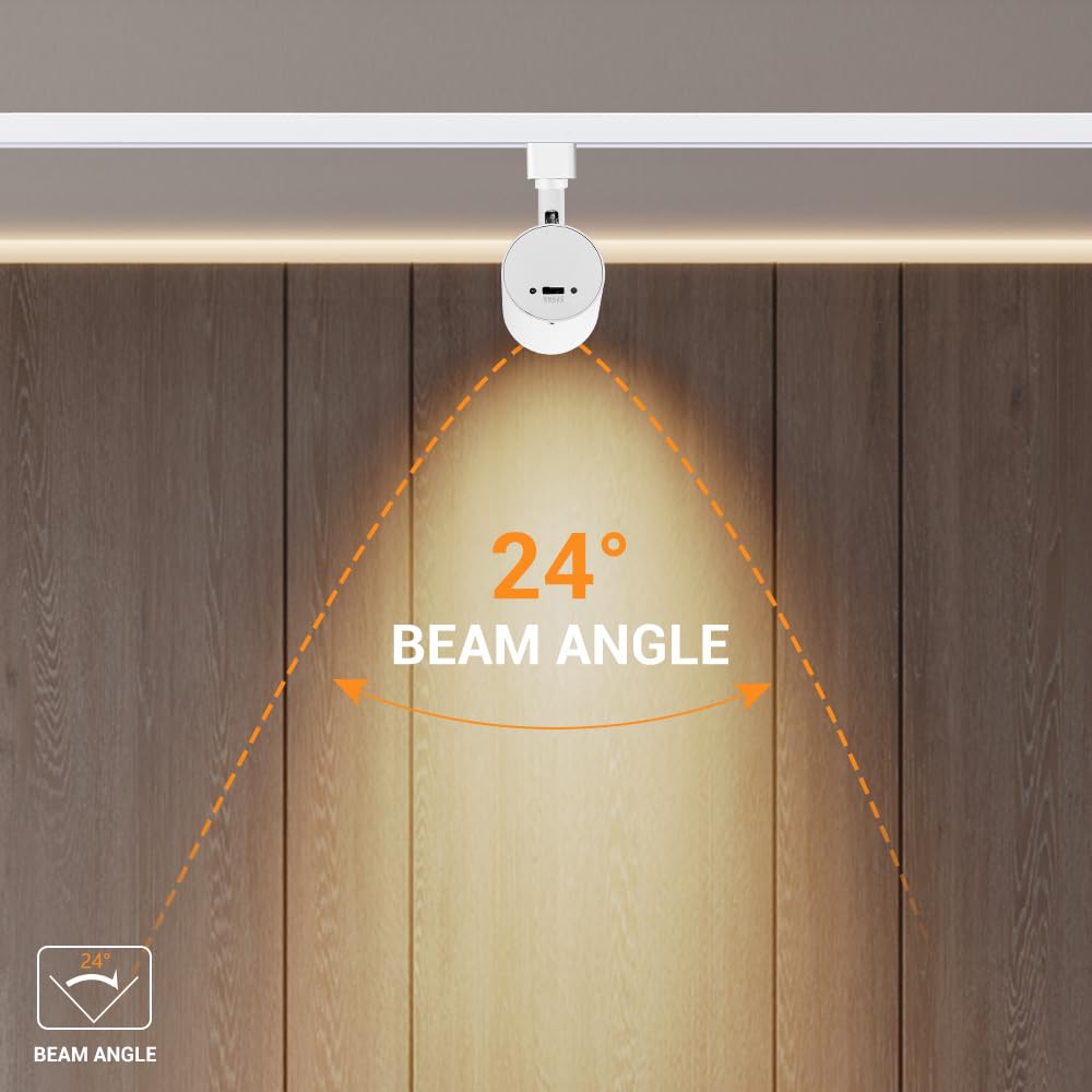LED Track Lighting Heads H Type Track Light Heads Dimmable, 2000K 3000K 4000K 5000K 6000K Adjustable, Flicker