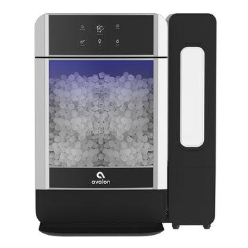 Nugget Ice Maker Chewable Ice 38 lbs Per Day, One Click Operation, Large Ice Storage, 1 Gallon Water Tank