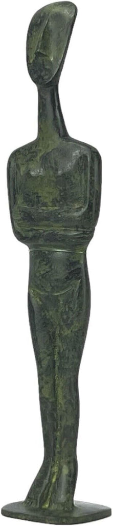 Cycladic Figurine Idol Greek Statue Sculpture Museum Real Bronze Metal Art Copy