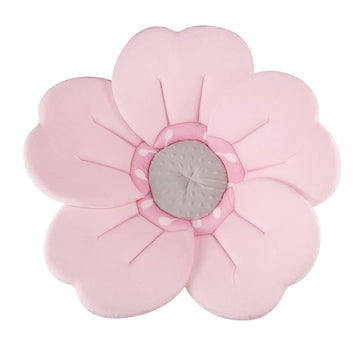 Baby Bath Flower for Sink - Romantic Cherry Blossom Plush Mat - Soft Newborn Insert & Infant Bathtub Cushion